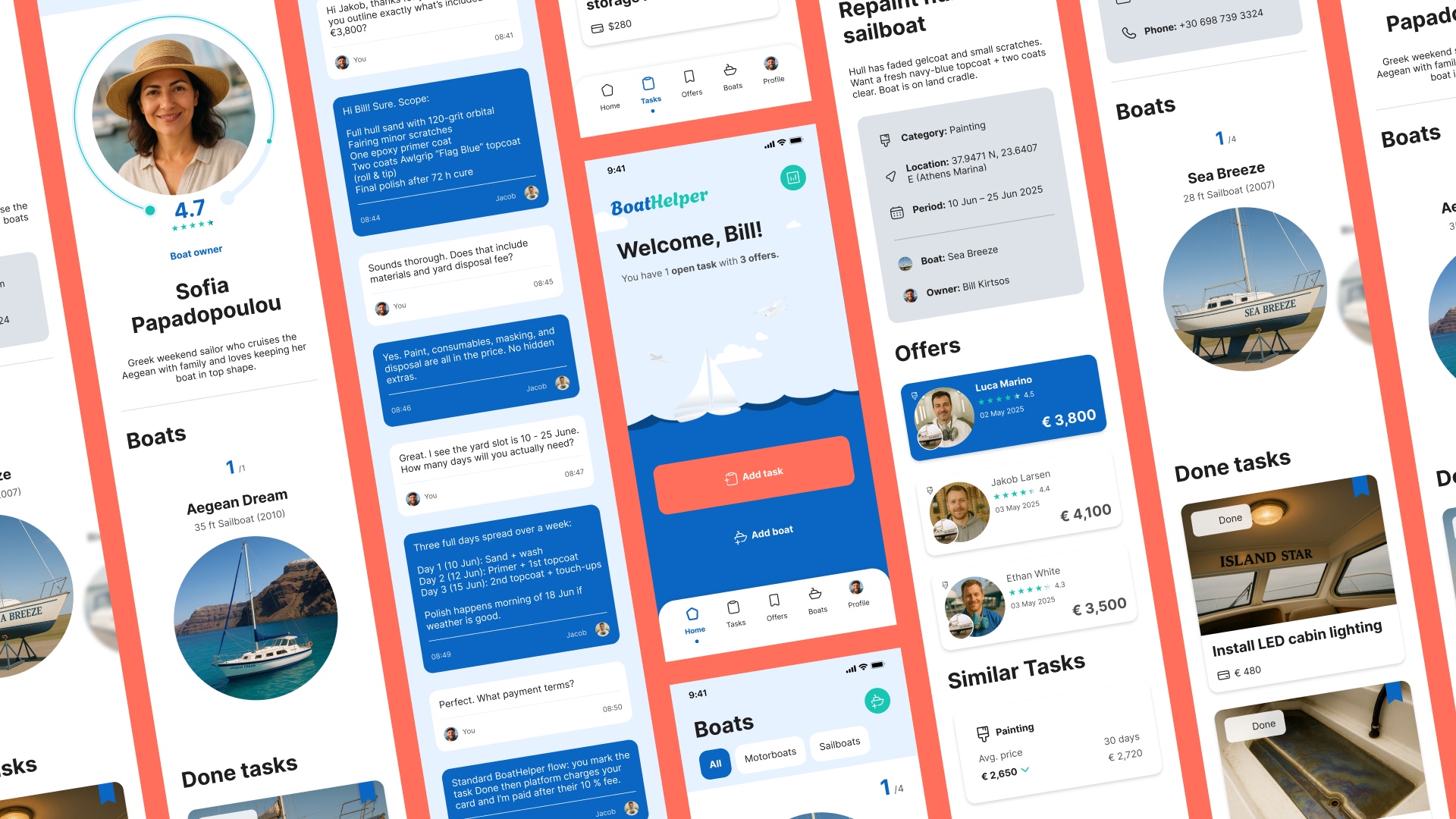 BoatHelper – BoatOwner App Prototype