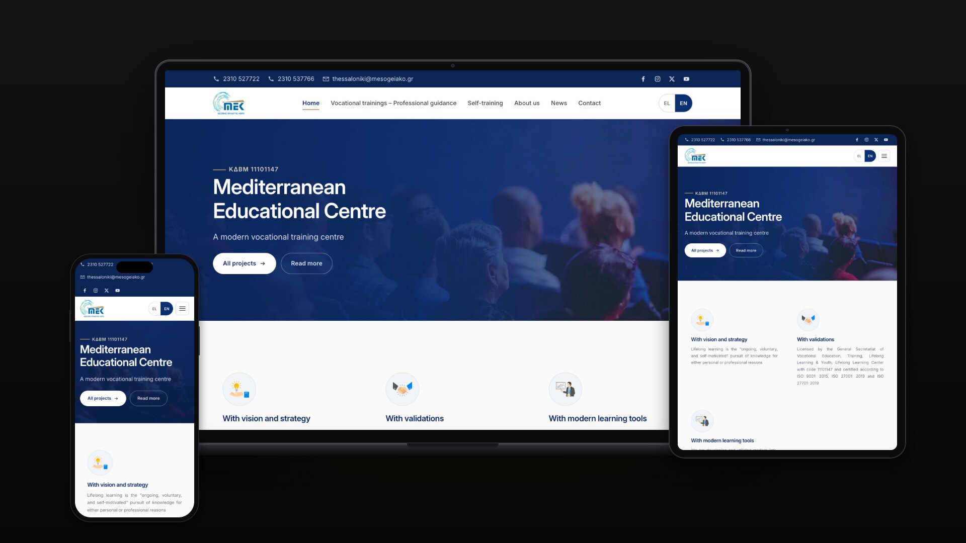 Mesogeiako — Centre de Formation Professionnelle & CMS sur Mesure
