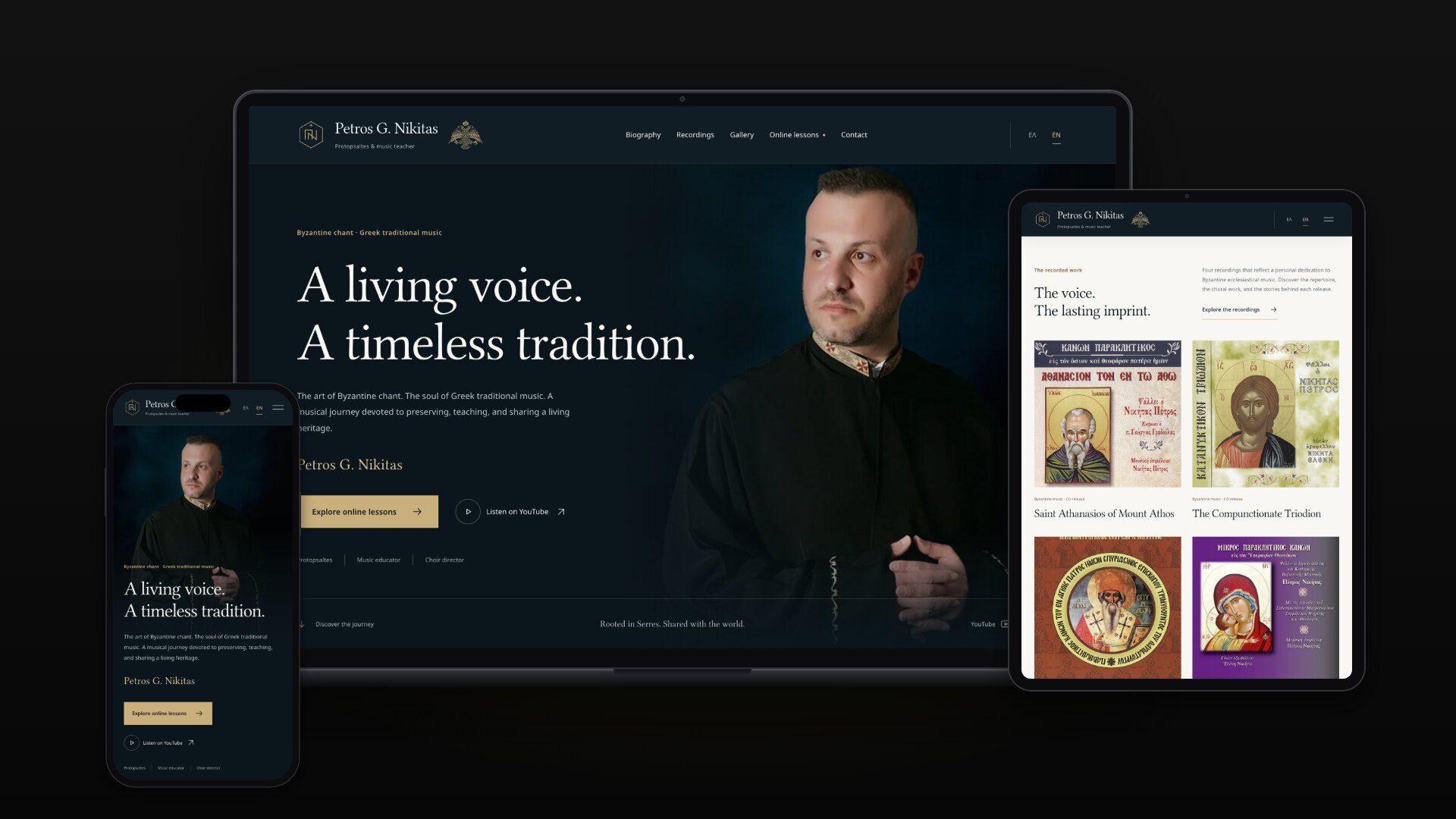 Petros G. Nikitas — Chant Byzantin, Enregistrements & Cours en Ligne