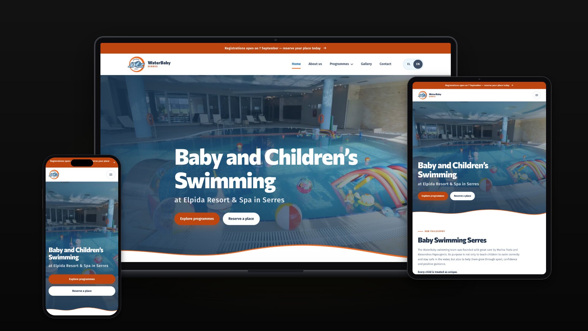 WaterBaby Serres — École de Natation pour Bébés & Enfants